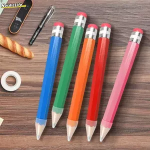 Bút Chì Khổng Lồ NORDICLIFE, Có Tẩy Bút Chì Lớn Bằng Gỗ, Quà Tặng Vui Vẻ Đồ Chơi Mới Lạ 18 / 34 / 39CM Hiệu Suất Chống Đỡ Văn Phòng Phẩm Bút Chì Văn Phòng Học Văn Phòng