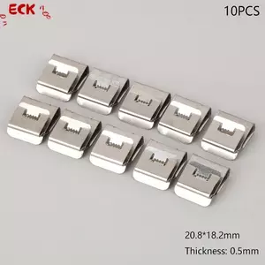 ECK 10 Chiếc Bảng Điều Khiển Năng Lượng Mặt Trời Kẹp Cáp Thép Không Gỉ PV Dây Kẹp Loing Kẹp Cho 4 Vuông 2 Dây Cáp Phụ Kiện Dây HOT