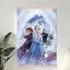 Poster vải chống nước không khung đông lạnh, nghệ thuật treo tường hoạt hình Elsa Disney cho phòng ngủ trẻ em Trang trí nhà