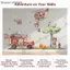 {AKIN} Wall Stiers Fire Fighting Tru Thiết kế động vật hoạt hình PVC có thể tháo rời cho trẻ em Bức tranh tường trang trí phòng mẫu giáo {a}