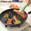 MAKY Non Sti 3 4 Lỗ Trứng Chiên Tay Cầm Bằng Gỗ Nhà Ăn Sáng Chảo Cho Qui Trứng Và Burger Bữa Ăn VN
