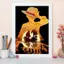 Nhân vật từ anime One Piece crew Poster Không Khung Tranh Canvas Trang Trí Tường