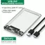 Luckyew Ổ cứng gắn ngoài trong suốt 2.5or3.0 Inch HDD SSD Case Micro-b sang USB3.1 4TB Ổ cứng nhà ở UASP SATA III Laptop TQ