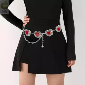 Dây thắt lưng ROLY, Dây chuyền bụng kim loại cá tính, Dây đeo đa năng có thể điều chỉnh tiên tiến thời trang dành cho nữ