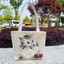 W02 Phong Cách Mới Túi Vải Nữ Túi Xách Túi Đeo Vai Túi Tote Vàng Jacquard Thêu Thời Trang Phù Hợp Với Túi Thường Ngày
