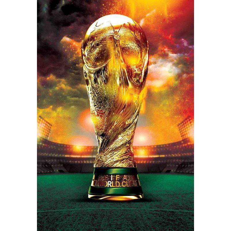2026 FIFA World Cup Không Khung Vải Chống Thấm Nước Áp Phích, Bóng Đá Bóng Đá Nghệ Thuật Treo Tường Cho Thể Thao Thanh Quạt Hang Trang Trí