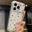 Ốp lưng iPhone Họa tiết da Mạ màu Họa tiết chấm bi iPhone 17 16 15 14 13 12 11 Pro Max Plus Max