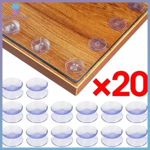 < beartwo > 20 Chiếc Cốc Hút Nhựa Hai Mặt Hút Chân Không Chống Trơn Trượt Rõ Ràng Suer Pad Cho Kính Cửa Sổ Ô Tô Bàn Miếng Đệm Hàng Đầu DIY Giá Đỡ Xà Phòng Mới