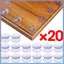 < beartwo > 20 Chiếc Cốc Hút Nhựa Hai Mặt Hút Chân Không Chống Trơn Trượt Rõ Ràng Suer Pad Cho Kính Cửa Sổ Ô Tô Bàn Miếng Đệm Hàng Đầu DIY Giá Đỡ Xà Phòng Mới