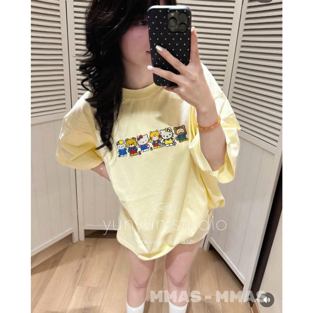 （Giao hàng 24h）Angela Áo phông nữ Form Rộng, Áo thun nữ unisex Loại 1 không xù, Chất dày dặn hàng chuẩn đẹp