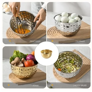 Cc Trộn Bát Nấu Salad Đĩa Trứng Xô Champagne Cho Nhà Bếp Và Gia Đình