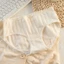 Quần lót Cotton nguyên chất dành cho nữ với họa tiết sọc đơn giản và nơ.
