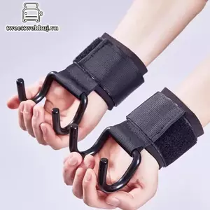 Nhíp 2 Chiếc Móc Nâng Trọng Lượng Cầm Có Quấn Cổ Tay Thanh Tay Dây Đeo Cổ Tay Tập Gym Thể Dục Móc Trọng Lượng Dây Kéo Găng Tay Nâng Điện VN