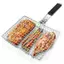 TRTR Có Thể Gập Lại 304 Thép Không Gỉ BBQ Lưới Chống Sti Lưới Nướng Lưới Thảm Thịt Rau Bít Tết Dã Ngoại Tiệc Thịt Nướng Dụng Cụ VN