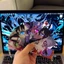 Demon Slayer Laser Mặt dây chuyền mắt Kimetsu No Yaiba Nezuko Tanjirou Shinobu Zenitsu Móc khóa Túi Acrylic Mặt dây chuyền Vòng chìa khóa xe hơi