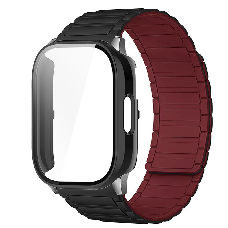Vỏ PC + dây đeo silicon từ tính cho Redmi Watch 5 Dây đeo đồng hồ bảo vệ màn hình hoạt động cho vòng đeo tay Watch 5 Lite