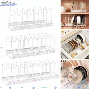 Giá sắp xếp chảo DAYBREAK, Giá đựng bát đĩa ngăn có thể điều chỉnh, Giá đựng nồi có thể mở rộng