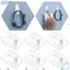 DAYBREAK 20 Chiếc Kẹp Đèn Mini Trong Nhà, Dải Có Thể Tháo Rời Kích Thước Mini Móc Dính Liền Mạch, Hư Hại Gắn Tường Miễn Phí Hư Hại Kẹp Đèn Treo Cáp Treo