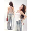 Milyfashion Pure Desire Hot Girl Letter Sequined Sling Mùa Hè Phong Cách Mới Bên Trong Ren Đẹp Top W4JQ
