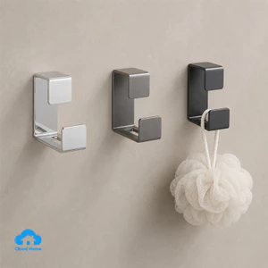 🌤️COD🌤️Móc Treo Chậu Nhà Tắm Dán Tường Không Cần Khoan Đục Chất Liệu Hợp Kim Nhôm Không Gỉ Sét