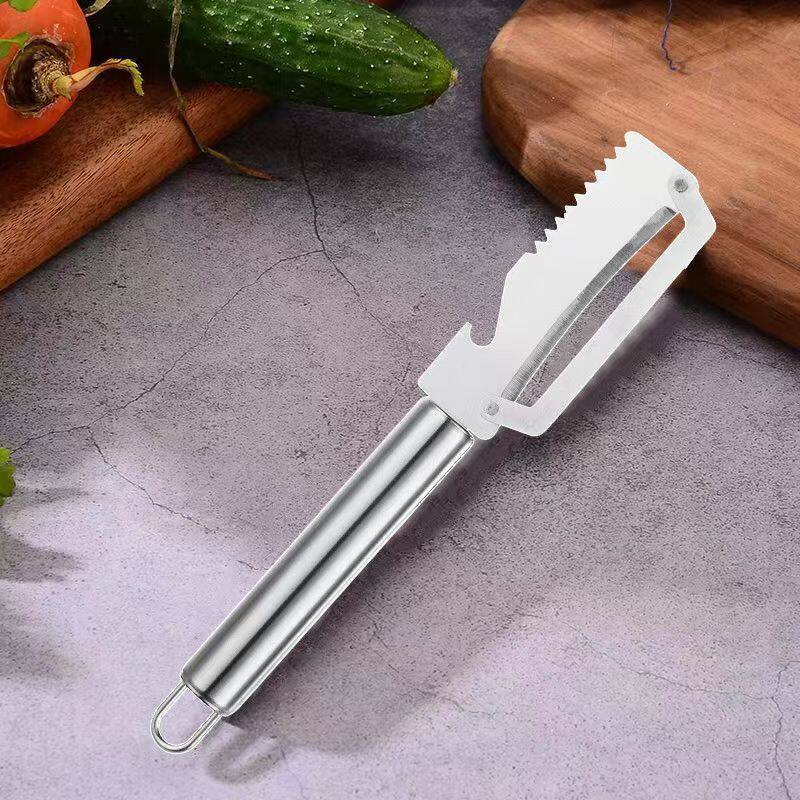 Dụng cụ gọt vỏ khoai tây bằng thép không gỉ Dụng cụ tiện dụng Dụng cụ bào dưa Dụng cụ bào trái cây nhà bếp Dụng cụ gọt vỏ đa chức năng gia đình L9CC