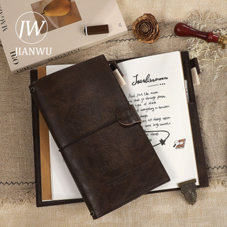JIANWU Antique Garden Series Vintage Da Tạp Chí Du Lịch Chất Liệu Phong Cảnh Notebook tudent Tiếp Liệu Văn Phòng Phẩm