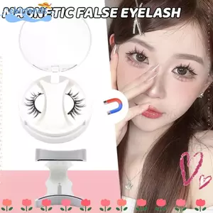 Lông mi Manga EBINLANDS, Không cần keo Lông mi từ tính lặp đi lặp lại với dụng cụ bôi, Có thể tái sử dụng Dễ dàng sử dụng Lông mi giả từ tính tự nhiên Phụ nữ bé gái