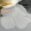 YHMSP3949 Mỏng Miếng Dán Mùa Hè Ren Trắng Muỗi Lưới Váy Gạc Váy Lỗ Có Sẵn Organza Thêu Hoa Thiết Kế
