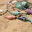 PNPIA- 2 Chiếc Vòng Tay Cá Gốm Cho Nữ Handmade Dệt Màu Dây Boho Quấn Vòng Tay Quyến Rũ Tình Bạn Phổ Biến Trang Sức