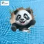 Miếng dán xe hơi hình gấu trúc dễ thương, 3D sáng tạo cho thân cửa, bảo vệ vết xước hiệu quả.