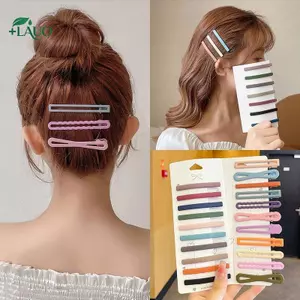 Springevenstar Kẹp tóc màu trơn thanh lịch bằng kẹo sắc thái Hợp kim bên gợn sóng để mặc thường ngày và dự tiệc Springevenstar