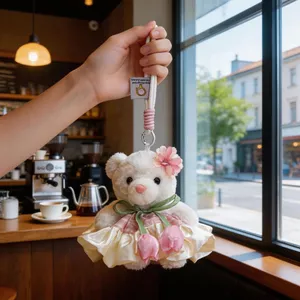 Móc Khóa Tulip Mặt Dây Chuyền Dễ Thương Sang Trọng Túi Mặt Dây Chuyền Quà Tặng Nhật Bản Retro Punk Du Lịch Lớp Tinh Tế