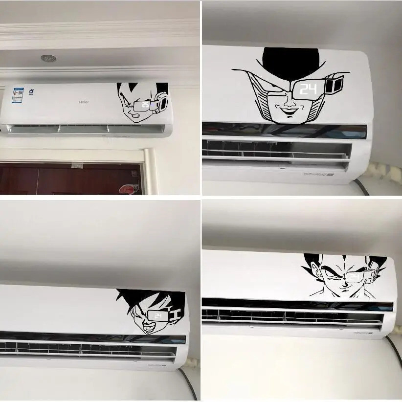 Tường Anime Khỉ Vua Miếng Dán Dán Chuyển Đổi Lưới Chống Thấm Nước Treo Điều Hòa Không Khí Chống Bụi Đỏ Một Mảnh Rồng Bóng Dán