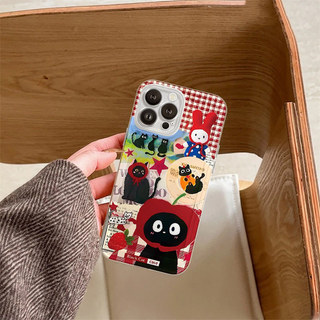 Ốp Lưng Cô gái mũm mĩm với đôi mắt đeniPhone 11 12 13 14 15 16 Pro X XR XS Max 7Plus 8Plus trong suốtbạch Suốt-GD