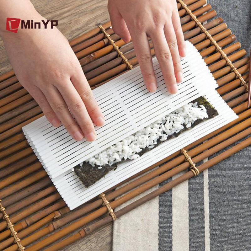 CMinYP DIY Sushi Con Lăn Thảm Có Thể Giặt Được Tái Sử Dụng Cuộn Sushi Khuôn Thảm DIY Thực Phẩm Cán Cơm Cán Máy Làm Bánh Cuộn Miếng Lót Vinh Quang