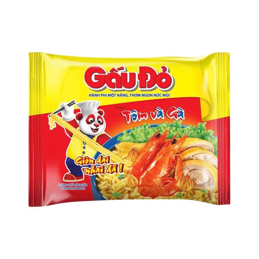 Mì Gấu Đỏ Tôm Gà (30 Gói)_3325 thùng