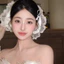 Phụ kiện tóc cô dâu SMILE, Dây buộc tóc co giãn phong cách công chúa cực lớn, Băng đô buộc dây buộc ren đẹp tuyệt đẹp cho áo choàng cô dâu