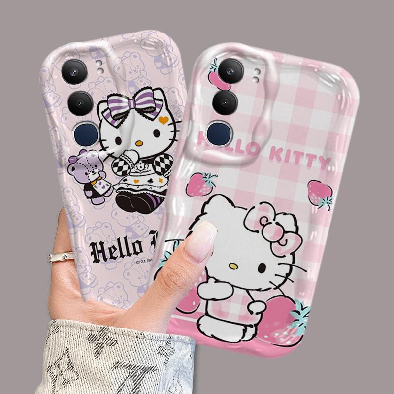 Vỏ Silicon Hoạt Hình Cho VIVO Y19S Pro Y29 Điện Thoại Thông Minh 3D Vỏ Điện Thoại Mềm TPU Kitty Sinh Viên Ốp Lưng Chống Sốc