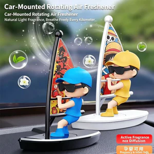 TRUNG TÂM XE Ô TÔ CONSOLE ORNAMENT Xoay Thuyền buồm Năng động Xoay Tạo kiểu sáng tạo Thủ công tinh tế Trang trí nội thất đa năng Quà tặng ngày lễ thực tế Phụ kiện ô tô