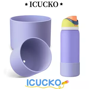 ICUCKO Tay Bảo Vệ Bình Nước, Nắp Bảo Vệ Đáy Chai Silicon Tay Bảo Vệ Chống Trơn Trượt, Phụ Kiện Chai Nước Đáy Bảo Vệ Tay Cho Owala FreeZip 40oz