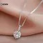 KUZHEN Sáng Bóng Giọt Nước Hình Nelace Cho Nữ Zircon Giọt Nước Mặt Dây Chuyền Xương Đòn Dây Xích Nelace Quà Tặng Ngày Lễ Tình Nhân Trang Sức Tiệc Cưới HOT