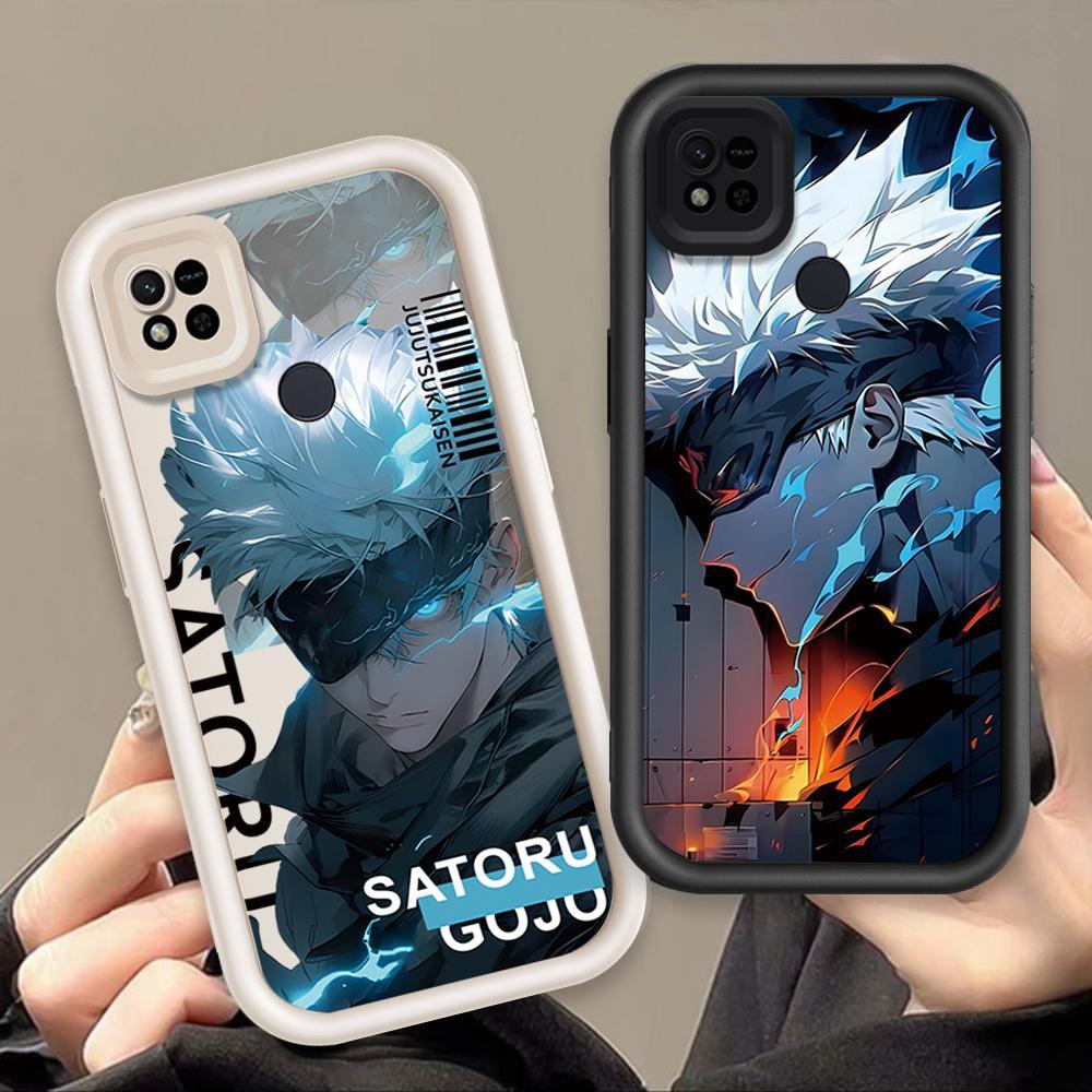 Ốp Lưng Cho Redmi 9C 10C 10A Hoạt Hình Silicon Điện Thoại Thông Minh Mềm TPU Jujutsu Kaisen Anime Mắt Thiên Thần Mặt Sau Chống Sốc