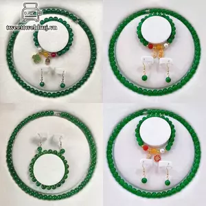 Nhíp 3 Vintage Đơn Giản Giả Ngọc Nelace Vòng Tay Bông Tai Bộ Trang Sức Dành Cho Nữ Tính Khí Tiệc Phụ Kiện VN