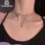 Nhíp Màu Bạc Bướm Choker Mặt Dây Chuyền Nelace Nữ Quà Tặng Nelace Ánh Sáng Sang Trọng Punk Hình Học Ngọt Ngào Mát Xương Đòn Ne Trang Sức Dự Tiệc Quà Tặng VN