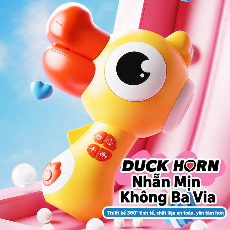 【SKISOPGO】Đồ chơi loa kèn vịt Duck Horn đa năng,ghi âm đổi giọng phát nhạc,chất liệu ABS cao cấp