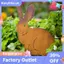 Cổ phần sân vườn thỏ kim loại mộc mạc - Rusty Bunny Silhouette, Nghệ thuật sân ngoài trời để trang trí trang trại, Hoàn hảo cho lễ Phục sinh