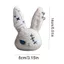 TOPTOOLCX Dark Bunny Plush Doll, Phong cách Gothic Thiết kế dễ thương Thỏ sang trọng Móc khóa sang trọng, Túi thỏ sang trọng thêu dễ thương Charm Daily Carry