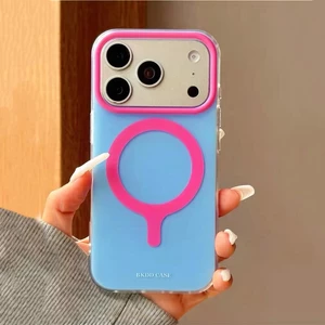 Ốp Điện Thoại Nhiều Màu Sắc Từ Tính Cho iPhone 17 Pro Max 16 15 Pro Max Vỏ Bảo Vệ Chống Sốc