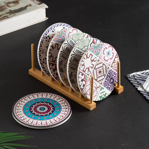 Cà Phê Coaster Thấm Hút Nước Diatom Bùn Phong Cách Bắc Âu Cách Nhiệt Miếng Lót Trà Nước Cốc Gốm Phong Cách Trà Bộ 8M8R