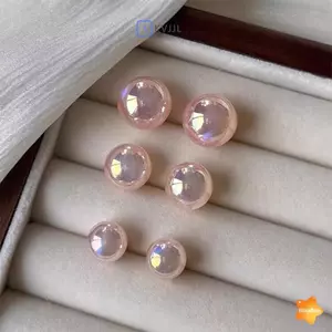 Bông tai đính ngọc trai màu hồng thời trang dành cho người đẹp Phụ kiện tai sang trọng nhẹ nhàng Quà tặng trang sức dự tiệc thời trang mới